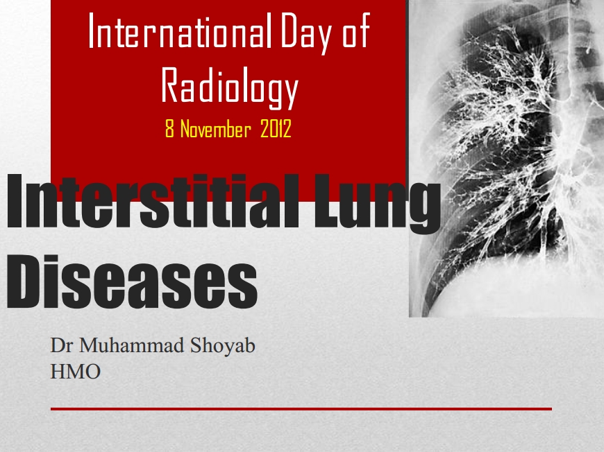 Interstitial Lung Disease — Radiological Approach